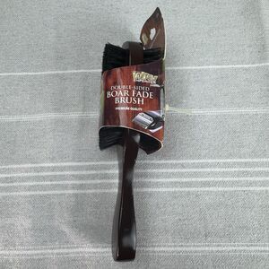 Double-Sided Boar Fade Brush - Brown/Black